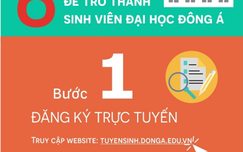 06 bước trở thành sinh viên Đại học Đông Á - Học kì mùa xuân 2018 - 2019